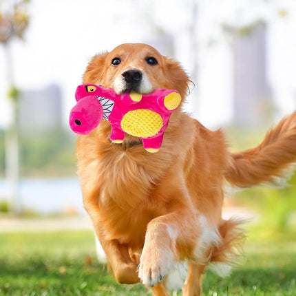 Dog Plush Squeaky Toy Interactive Boredom Relief Chew Resistant Pet Supplies