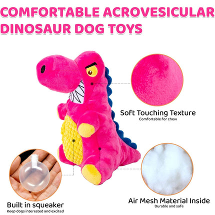 Dog Plush Squeaky Toy Interactive Boredom Relief Chew Resistant Pet Supplies