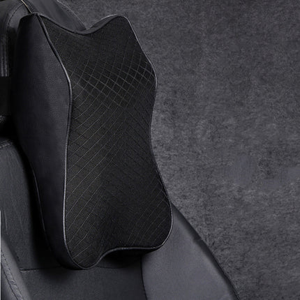 Memory Foam Vehicle Headrest Cushion for Neck and Lumbar Support Comfort