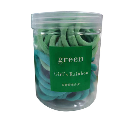 50PCS Simple Hair Rope Headrope Rubber Solid Color Basic High Elastic Durable