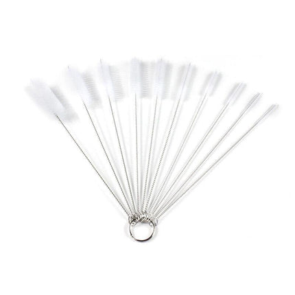 10Pcs Nylon Straw Brush Cleaner Bottle Tube Pipe Small Long Cleaning - Aimall
