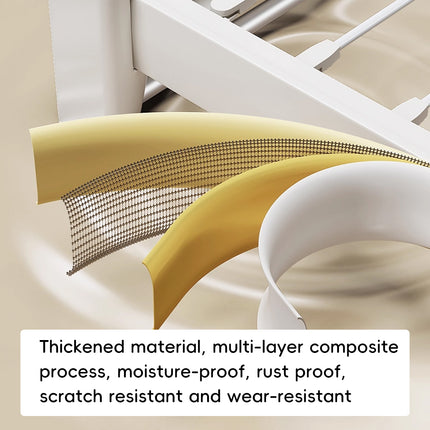 Invisible Foldable Laundry Clothes Rack No Drill for Home Balcony Space Saving