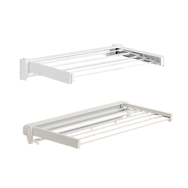 Invisible Foldable Laundry Clothes Rack No Drill for Home Balcony Space Saving