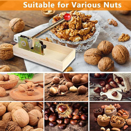 Macadamia Opener Peeling Machine Walnut Tool Nut Cracker Handle Multipurpose Au - Aimall