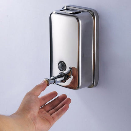 Stainless Steel Wall Mounted Soap Dispenser Hotel Bathroom Sanitizer Bottle