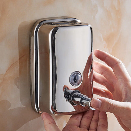 Stainless Steel Wall Mounted Soap Dispenser Hotel Bathroom Sanitizer Bottle
