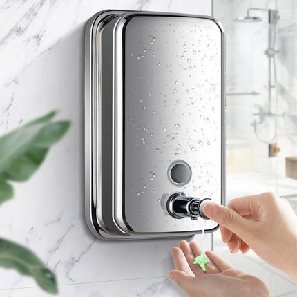 Stainless Steel Wall Mounted Soap Dispenser Hotel Bathroom Sanitizer Bottle