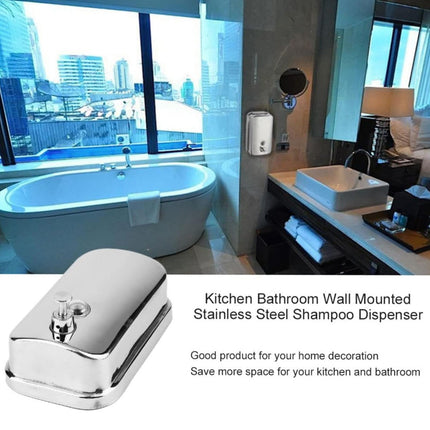 Stainless Steel Wall Mounted Soap Dispenser Hotel Bathroom Sanitizer Bottle