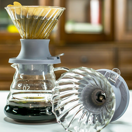 Glass Hand Brewed Coffee Filter Standard Clear Household Manual Brew Kitchen