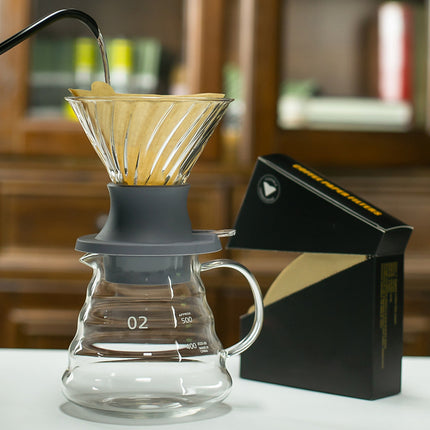 Glass Hand Brewed Coffee Filter Standard Clear Household Manual Brew Kitchen