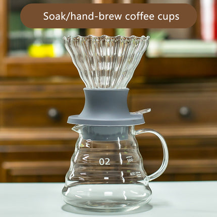 Glass Hand Brewed Coffee Filter Standard Clear Household Manual Brew Kitchen