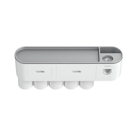Multifunctional Toothbrush Holder Handfree Automatic Toothpaste Dispenser Set - Aimall
