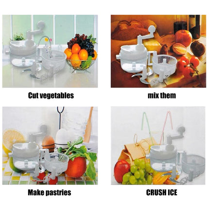 Multi Functional Vegetable Shredder Hand Cranked Cutter Manual Slicer Kitchen