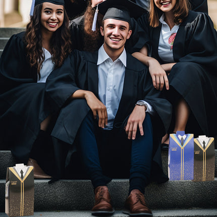 100pcs Graduation Cap Gift Boxes Paper Bachelor Party Favor Packaging Boxes