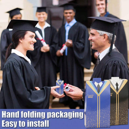 100pcs Graduation Cap Gift Boxes Paper Bachelor Party Favor Packaging Boxes