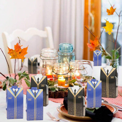 100pcs Graduation Cap Gift Boxes Paper Bachelor Party Favor Packaging Boxes
