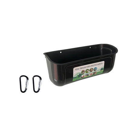 Hanging Trough Chicken Duck Deer Sheep Feeder Poultry Fence Feeding Container