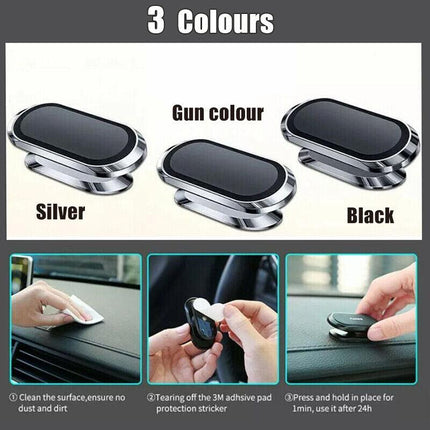 360° Rotate Universal Magnetic Car Mount Dash Phone Holder For Iphone Galaxy Gps - Aimall