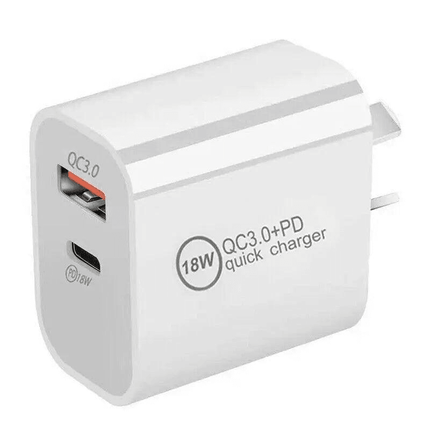 Usb Dual Type-C Pd Quick Fast Wall Charger Adapter Iphone Port Au Plug Power - Aimall