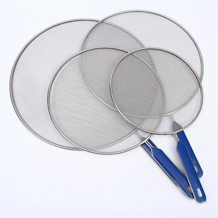 4Size Anti Splatter Guard Oil Net Splash Cover Pan Screen Kitchen Cooking Frying - Aimall