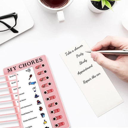 Memo Plastic Board Chore Chart Reusable RV Checklist My Chores Elder Notes