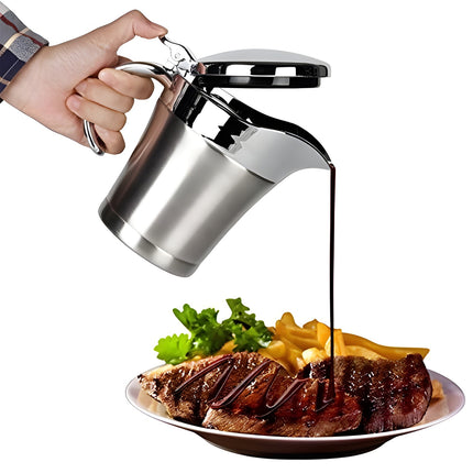 Stainless Steel Steak Sauce Pot Sauce Seasoning Pot Small for Gravy Kitchen