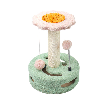 Flower Shape Cat Tree Scratching Post Tower Furniture Climber for Kitten Play