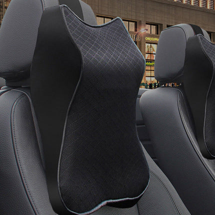Memory Foam Vehicle Headrest Cushion for Neck and Lumbar Support Comfort