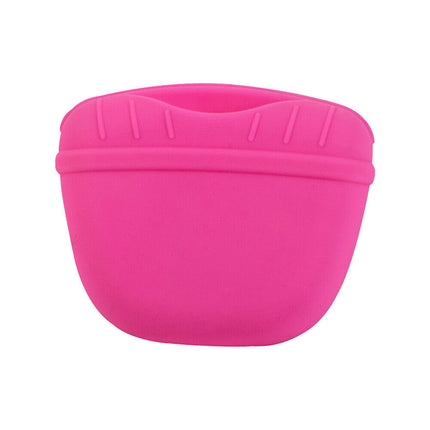 Dog Training Treat Bag Silicone Pet Pouch with Clip Waist Belt Snack Holder