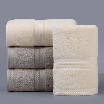 2 PCS Thick Absorbent Cotton Face Towel Soft Yarn Skin Friendly Washcloth Use
