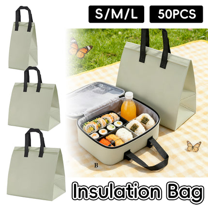 50 Pcs Waterproof Insulated Packaging Bags for Hot and Cold Drinks