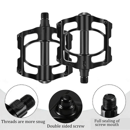 Mountain Bike Pedals Aluminum Four Bearing Road Bike Pedal Cycling Gear Durable