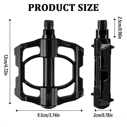 Mountain Bike Pedals Aluminum Four Bearing Road Bike Pedal Cycling Gear Durable