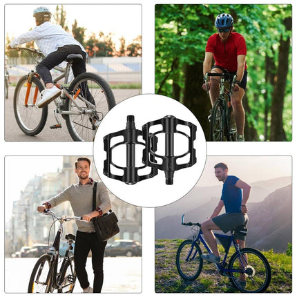 Mountain Bike Pedals Aluminum Four Bearing Road Bike Pedal Cycling Gear Durable