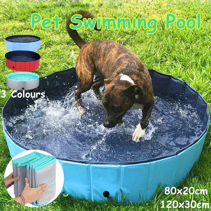 Pet Swimming Pool Foldable Portable Pool for Dogs Outdoor Summer Play
