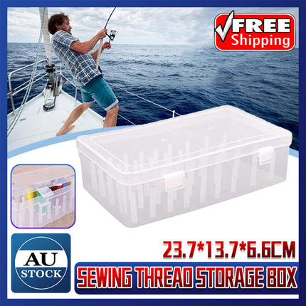 42 Spool Sewing Thread Storage Box Embroidery Bobbin Case Holder Organizer