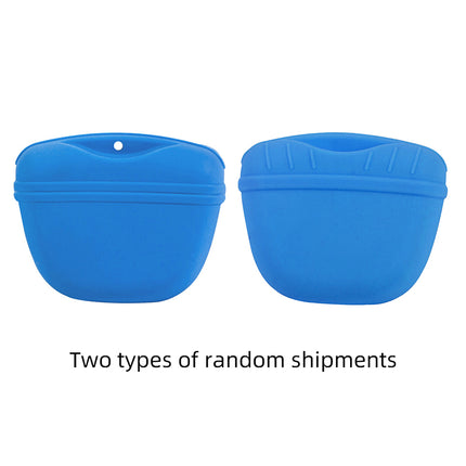 Dog Training Treat Bag Silicone Pet Pouch with Clip Waist Belt Snack Holder