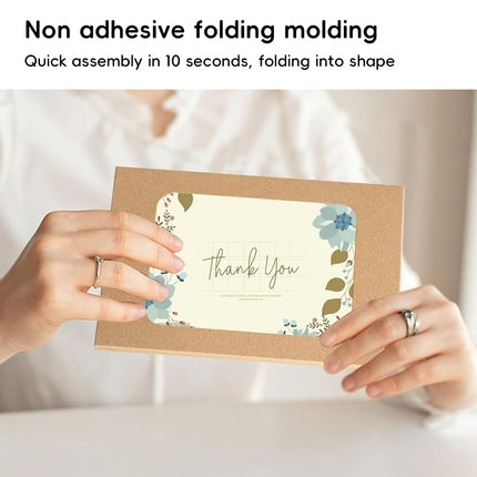 100PCS Windowed Postcard Mailing Box Cardboard Envelope for Packaging Craft Use