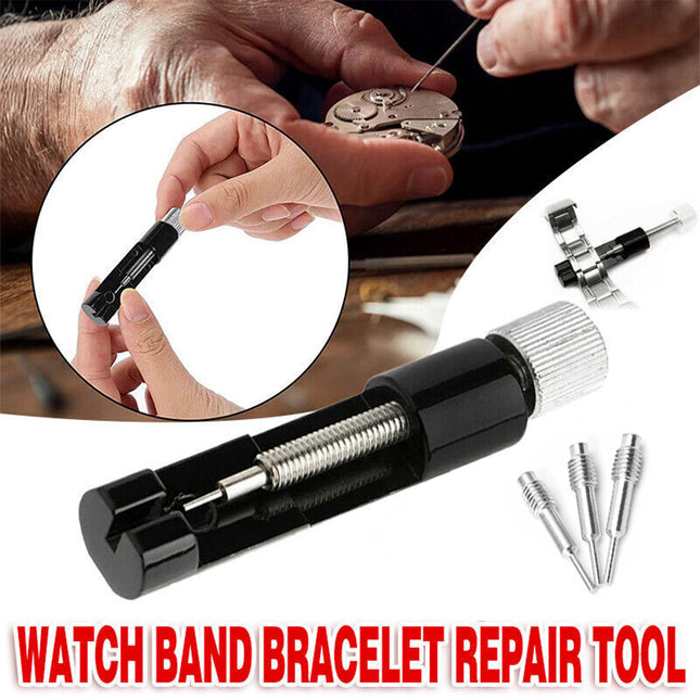 Adjustable Watch Band Bracelet Repair Tool 6 Replace Pins Link Pin Remover