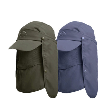 Unisex Face Neck Flap Hat Wide Brim Cap Hiking Fishing Sun Protection Outdoor