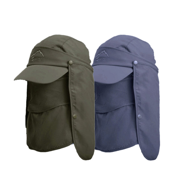 Unisex Face Neck Flap Hat Wide Brim Cap Hiking Fishing Sun Protection Outdoor