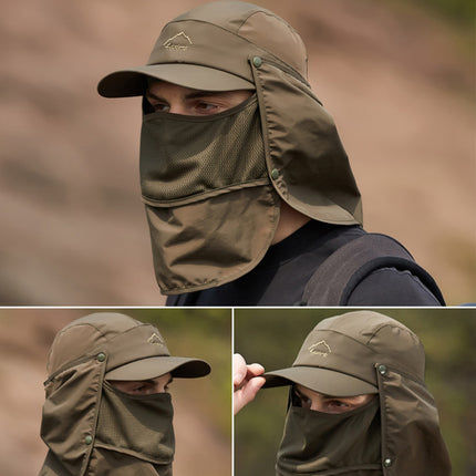 Unisex Face Neck Flap Hat Wide Brim Cap Hiking Fishing Sun Protection Outdoor