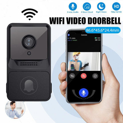 Wireless WiFi Video Doorbell Smart Phone Door Ring Intercom Camera Security Bell - Aimall