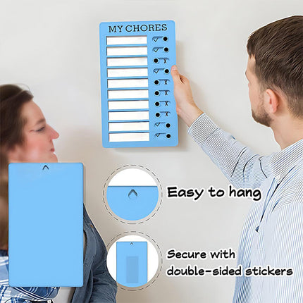 Memo Plastic Board Chore Chart Reusable RV Checklist My Chores Elder Notes