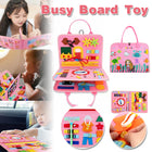 Cloth Busy Board Sensory Education Book Felt Bag Toy for Early Learning and Play