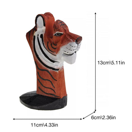 Wooden Animal Eyeglasses Holder Desktop Glasses Stand Eye Rest Ornament for Home