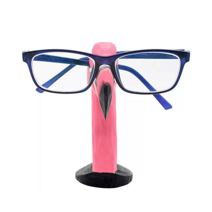 Wooden Animal Eyeglasses Holder Desktop Glasses Stand Eye Rest Ornament for Home