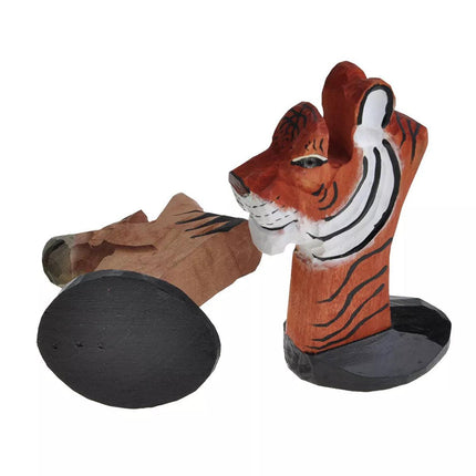 Wooden Animal Eyeglasses Holder Desktop Glasses Stand Eye Rest Ornament for Home