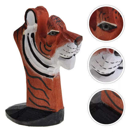 Wooden Animal Eyeglasses Holder Desktop Glasses Stand Eye Rest Ornament for Home