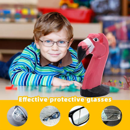Wooden Animal Eyeglasses Holder Desktop Glasses Stand Eye Rest Ornament for Home